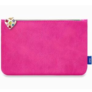Ipsy Faux Leather Pink & Blue Glam Bag